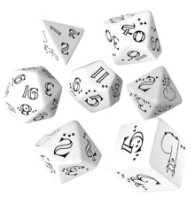Набір кубиків для настільних ігор Q-Workshop Bright Llama Dice Set (White black) (SLLA02)