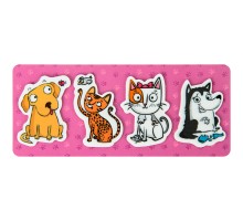 Закладки для книг Kite пластикові Pets 4x20 шт, 35х50 мм (K22-479-5)