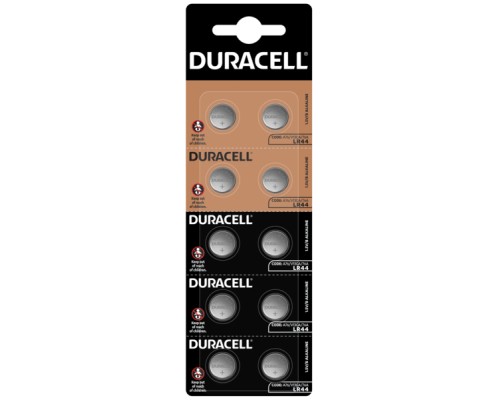 Батарейка Duracell LR44 / V13GA / A76 (плакат 2*5) * 10 (5008184) 