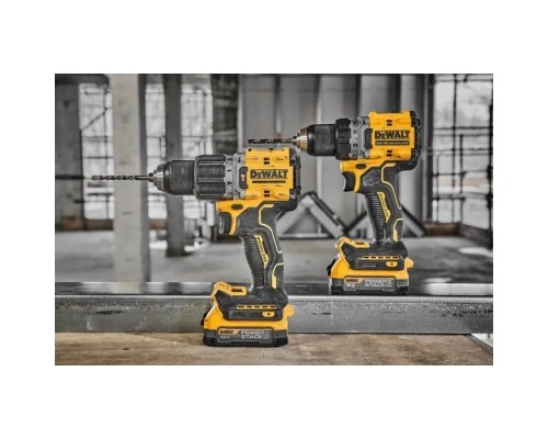 Шуруповерт DeWALT XR Li-Ion PowerStack 90 Нм, 18V 2x1.7Ah, кейс TSTAK (DCD805E2T)