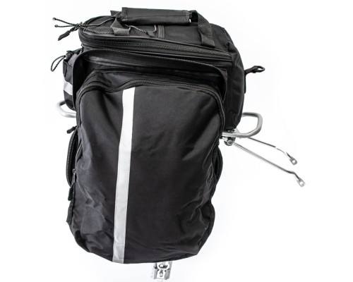 Велосумка на багажник Bravvos DT-001 30 x 21 x 17 см Black (BIB-041)
