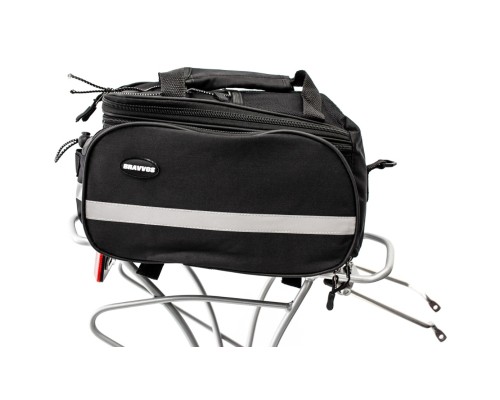 Велосумка на багажник Bravvos DT-001 30 x 21 x 17 см Black (BIB-041)