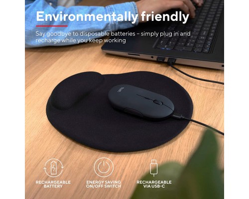 Мишка Trust Puck Wireless/Bluetooth Silent Black (24059)
