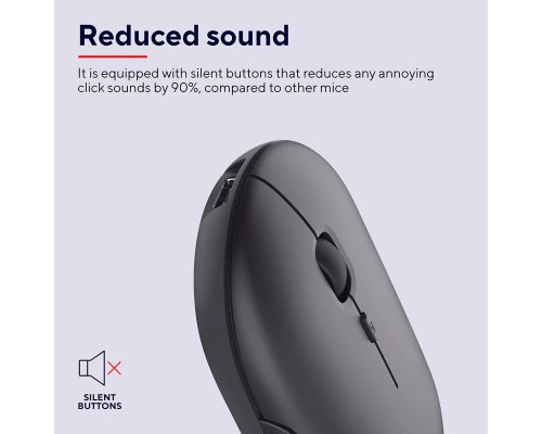 Мишка Trust Puck Wireless/Bluetooth Silent Black (24059)
