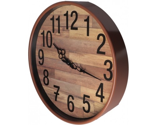 Настінний годинник Optima Antique пластиковий, колір дерева (O52108)