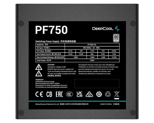 Блок живлення Deepcool 750W (R-PF750D-HA0B-EU)