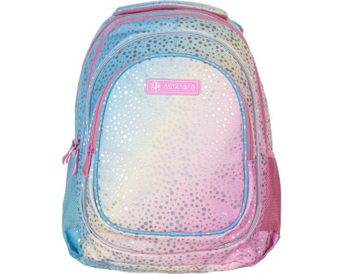 Рюкзак шкільний Astrabag AB330 Rainbow dust з сріблястим ефектом 39х28х15 см (502022102)