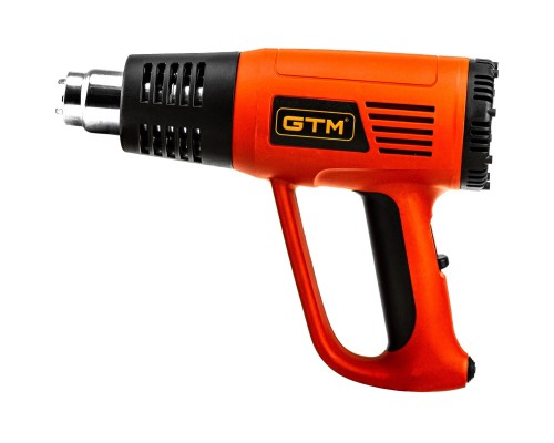 Будівельний фен GTM HG2000E, 2000Вт, 80-600С, 300/500л/хв (HG2000E)