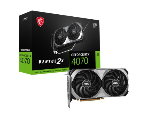 Відеокарта MSI GeForce RTX4070 12Gb VENTUS 2X E OC (RTX 4070 VENTUS 2X E 12G OC)