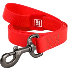 Повідок для собак WAUDOG Waterproof L-XXL Ш 25 мм Д 122 см червоний (27233)