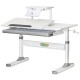 Парта ErgoKids з полицею Grey (TH-310 W/G + BD-S30 G)