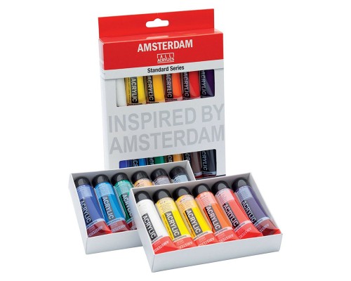 Акрилові фарби Royal Talens Amsterdam Standard 12 кольорів 20 мл (8712079329327) Акрилові фарби Royal Talens Amsterdam Standard 12 кольорів 20 мл (8712079329327)