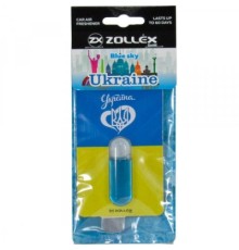 Ароматизатор для автомобіля Zollex UKRAINE Blue sky (3931652)