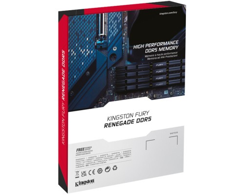 Модуль пам'яті для комп'ютера DDR5 96GB (2x48GB) 6000 MHz Renegade Silver XMP Kingston Fury (ex.HyperX) (KF560C32RSK2-96) Модуль пам'яті для комп'ютера DDR5 96GB (2x48GB) 6000 MHz Renegade Silver XMP Kingston Fury (ex.HyperX) (KF560C32RSK2-96)