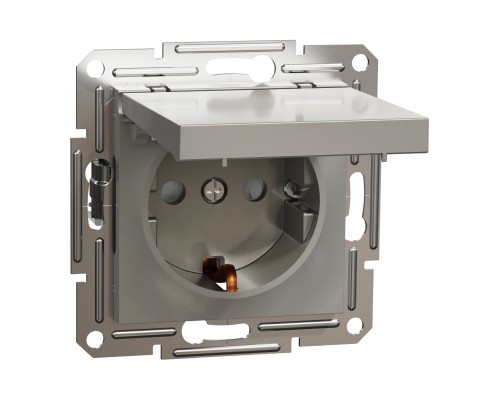Розетка Schneider Electric ASFORA з кришкою, бронза (EPH3100169) Розетка Schneider Electric ASFORA з кришкою, бронза (EPH3100169)