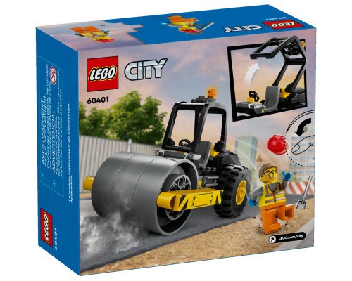 Конструктор LEGO City Будівельний паровий каток 78 деталей (60401)
