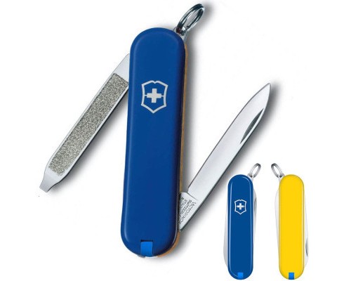 Ніж Victorinox Escort Ukraine 58 мм Синьо-жовтий (0.6123.2.8)