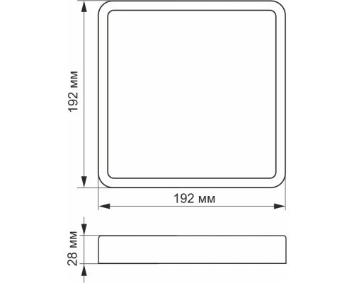 Світильник Videx 18W 5000K Black (VL-DLSS-185B)