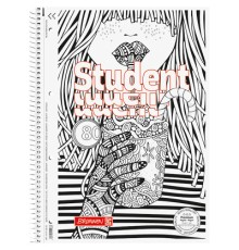 Зошит Brunnen Коледж-блок А4 Premium у клітинку 80 аркушів Zenart Cocktail (10-674 28 02)