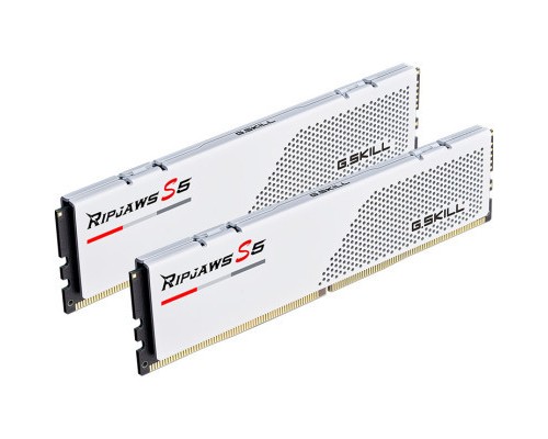 Модуль пам'яті для комп'ютера DDR5 32GB (2x16GB) 5600 MHz Ripjaws S5 Matte White G.Skill (F5-5600J3036D16GX2-RS5W)