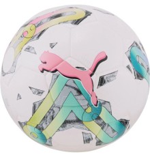 М'яч футбольний Puma Orbita 5 TB Hardground Уні 5 Білий / Рожевий / Мультиколор (4065449745024)
