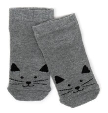 Шкарпетки дитячі BNM з котиком (M0C0201-0141-7G-grey)
