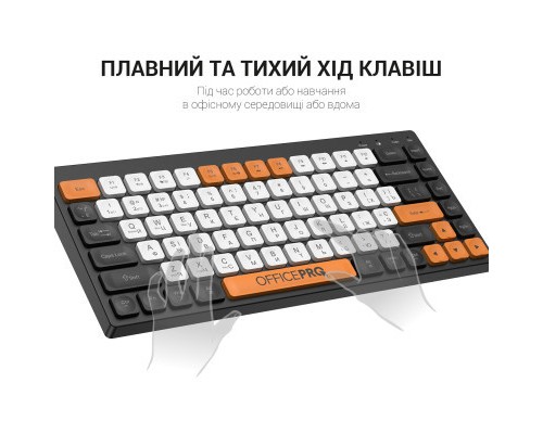 Клавіатура OfficePro SK955B Wireless/Bluetooth Black (SK955B)