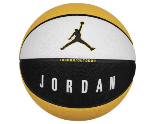 М'яч баскетбольний Nike Jordan Ultimate 2.0 8P Deflated білий, чорний, жовтий Уні 7 J.100.8254.153.07 (887791427540)