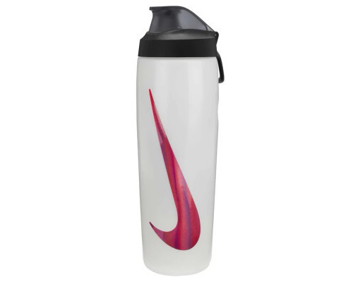 Пляшка для води Nike Refuel Bottle Locking Lid 24 OZ білий, чорний, коричневий 709 мл N.100.7668.143.24 (887791747532)