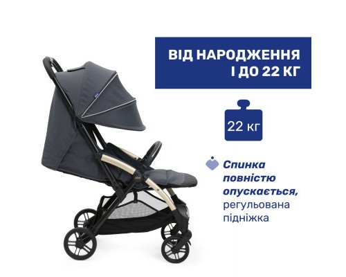 Коляска Chicco Goody XPlus Сіра 8058664173051 (87040.27)