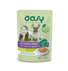 Вологий корм для собак OASY One Protein Formula Adult індичка та овочі 100 г (8054329510605)
