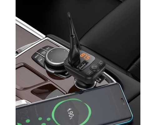 FM модулятор BOROFONE BC41, Black, Box 