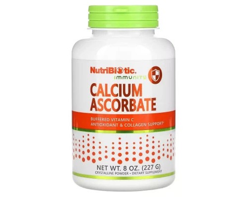Вітамін NutriBiotic Аскорбат кальцію, Immunity, Calcium Ascorbate, 227 гр (NBC-00400)