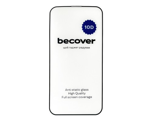 Скло захисне BeCover Apple iPhone 13 10D Black (711513)