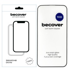 Скло захисне BeCover Apple iPhone 13 10D Black (711513)