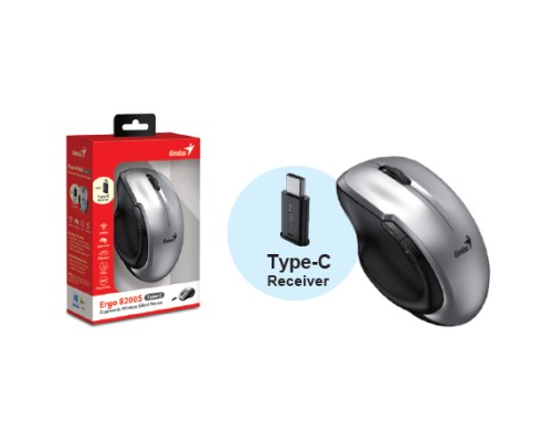 Мишка Genius Ergo 8200S Wireless Silver (31030029404)