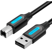 Кабель для принтера USB 2.0 AM/BM 1.0m 480Mbps PVC black Vention (COQBF)