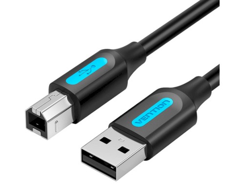 Кабель для принтера USB 2.0 AM/BM 1.0m 480Mbps PVC black Vention (COQBF)