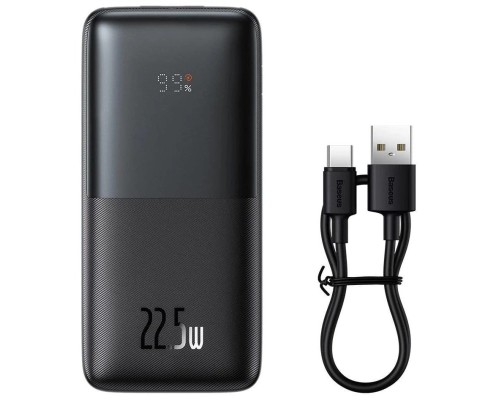 Батарея універсальна Baseus Bipow Pro Digital 10000mAh 22.5W, Black (PPBD040001) 