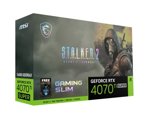 Відеокарта MSI GeForce RTX4070Ti SUPER 16Gb GAMING SLIM STALKER 2 EDITION (RTX 4070 Ti SUPER 16G GAMING SLIM STALKER 2 EDITION)