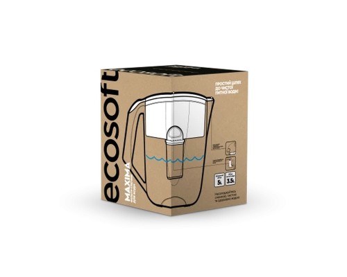 Фільтр-глечик Ecosoft Maxima перлинний (FMVMAXIMAWECO)