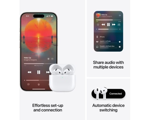 Навушники Apple AirPods 4 (MXP63ZE/A)