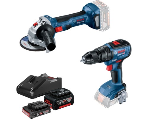 Набір електроіструментів Bosch 18V GWS180-LI, GSB 18V-50, 2х4А (0.615.990.M8S)