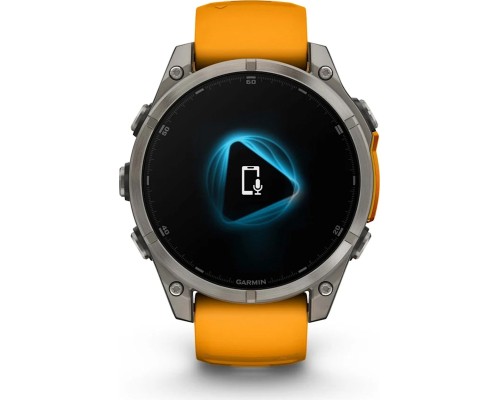 Смарт-годинник Garmin fenix 8 47mm, AMOLED, Saph, Ti/Bare/Grpht, SparkOrg/GrphtBd, (010-02904-11)