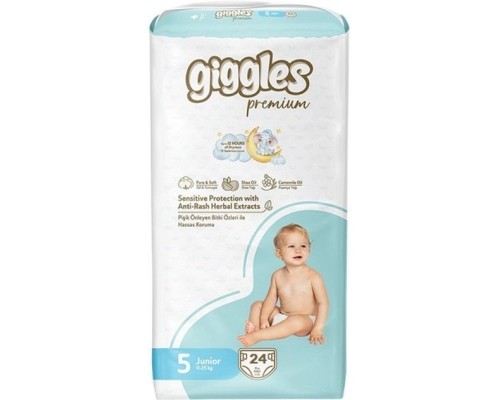 Підгузки Giggles Premium 5 Junior 11-25 кг 24 шт (8680131206919)