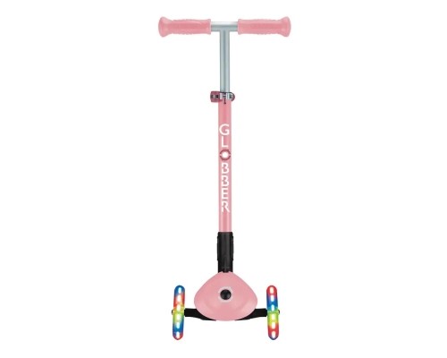 Самокат Globber Primo Foldable Lights колеса з підсвіткою до 50 кг 3+ Пастельно-рожевий (432-211-3)