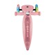 Самокат Globber Primo Foldable Lights колеса з підсвіткою до 50 кг 3+ Пастельно-рожевий (432-211-3)