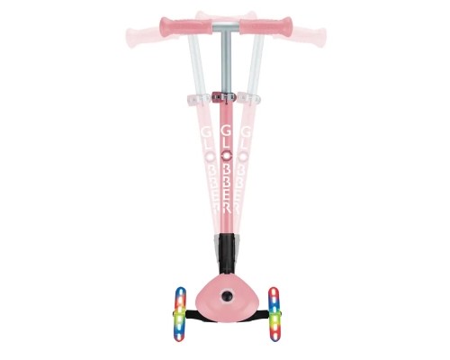 Самокат Globber Primo Foldable Lights колеса з підсвіткою до 50 кг 3+ Пастельно-рожевий (432-211-3)