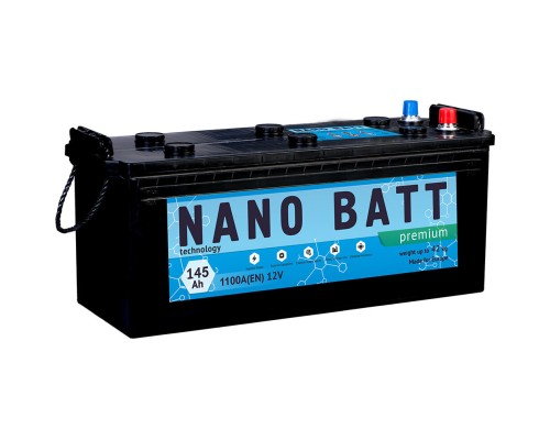 Акумулятор автомобільний NANO BATT Premium - 145 (евробанка)