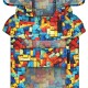 Дощовик для тварин WAUDOG Clothes Накидка з капюшоном Блоки L (358-4056)